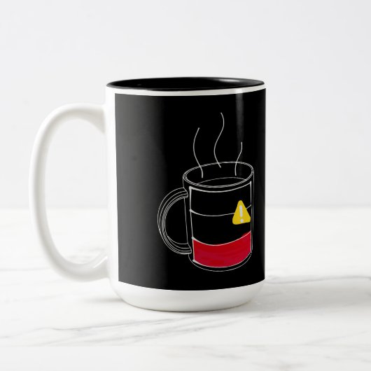 コーヒー在庫僅少 ツートーンマグカップ (左)