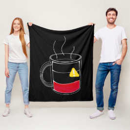 コーヒー在庫僅少 フリースブランケット