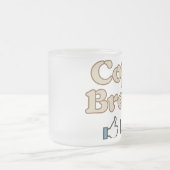 コーヒー壊れ目そっくりの曇らされたガラスのマグ フロストグラスマグカップ (中央)