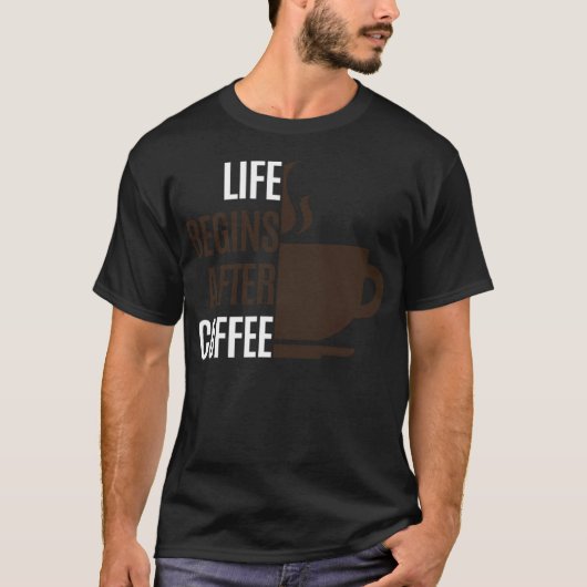 コーヒー大好きコーヒーのジャンキー Tシャツ (正面)