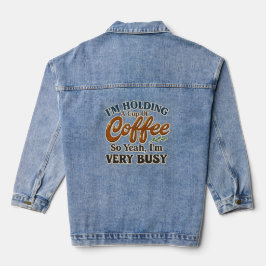 コーヒー大好きバリバリコーヒー愛好家ギフト デニムジャケット