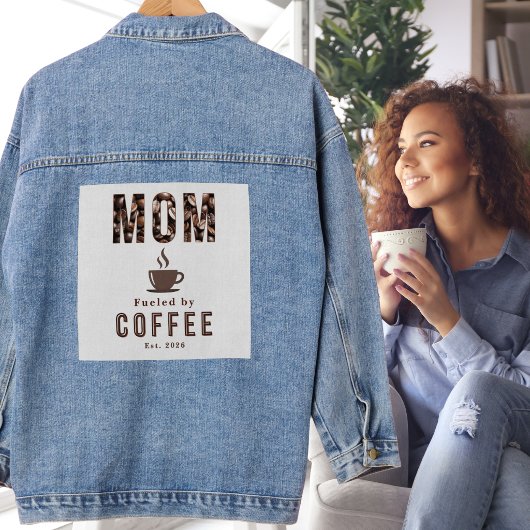 コーヒー大好きママ ユーモアTシャツ デニムジャケット