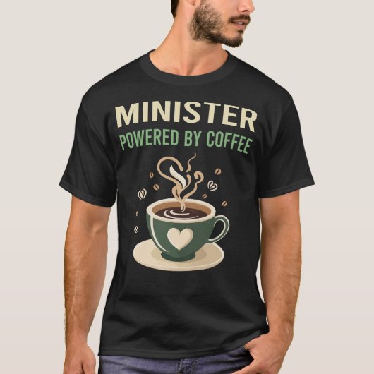 コーヒー大臣の権限を持つ Tシャツ (正面)