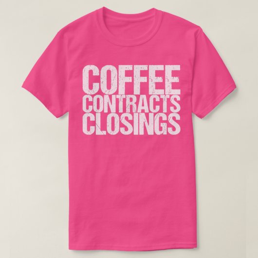 コーヒー契約の終了 Tシャツ (デザイン正面)