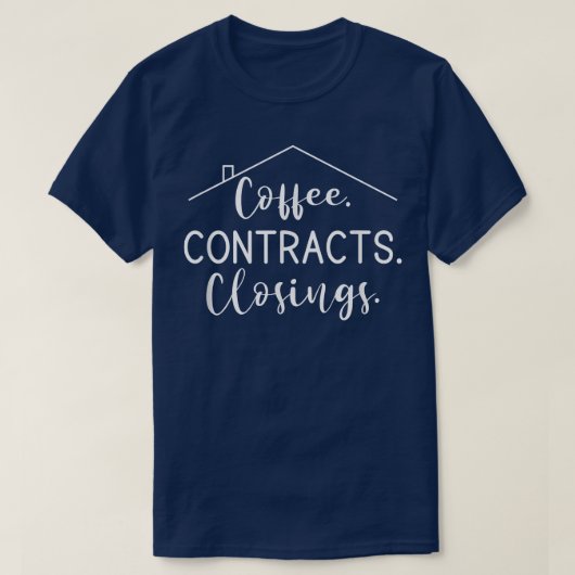 コーヒー契約実在の閉店 Tシャツ (デザイン正面)