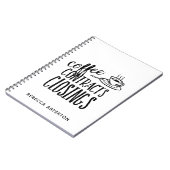 コーヒー契約実在閉鎖剤 ノートブック (左側)