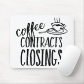 コーヒー契約実在閉鎖剤 マウスパッド (マウス)