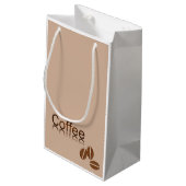 コーヒー女の子のギフトバッグ スモールペーパーバッグ (裏面アングル)