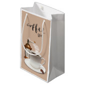 コーヒー女の子のギフトバッグ スモールペーパーバッグ (正面アングル)