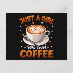コーヒー女子コーヒー好きな女の子だけ シーズンポストカード