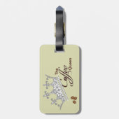 コーヒー女王の荷物のラベル ラゲッジタグ (裏面縦)