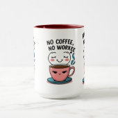 コーヒー好きおもしろいのコーヒーマグforワークホリック マグカップ (中央)