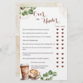 コーヒー好きがゲームカードの上または下で醸造されている (正面/裏面)