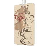 コーヒー好きだが最初のコーヒー カーエアーフレッシュナー (左)