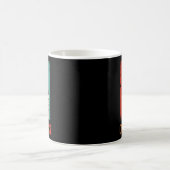 コーヒー好きなニワトリがコーヒーを飲む面白いジョーク コーヒーマグカップ (中央)