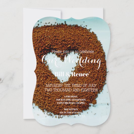 コーヒー好きな人たちよ、団結しよう！ 招待状 (正面)