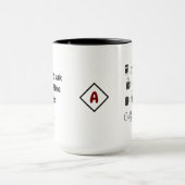 コーヒー好きな人のためのギフト マグカップ | オリジナルネーム&面白い名言 (中央)