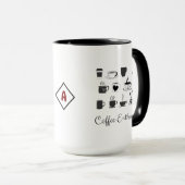 コーヒー好きな人のためのギフト マグカップ | オリジナルネーム&面白い名言 (正面右)