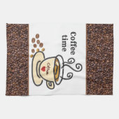 コーヒー好きな人のためのハンドまたはキッチンタオル キッチンタオル (横)