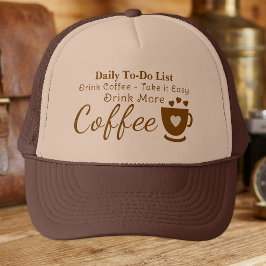 コーヒー好きな人のためのブラウン キャップ