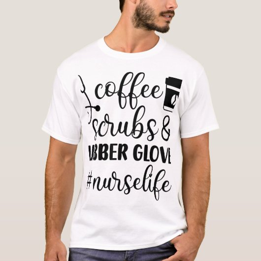 コーヒー好きな人へのギフト, コーヒー愛好家へのプレゼント, コーヒー Tシャツ (正面)