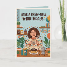 コーヒー好きな人への誕生日カード | 美味しい淹れたてコーヒー