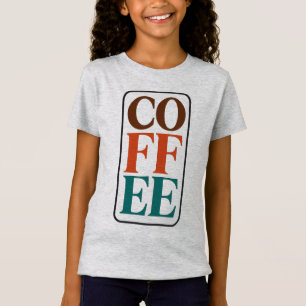 コーヒー好きな子供のTシャツ コーヒーのギフト ガールズ用 Tシャツ