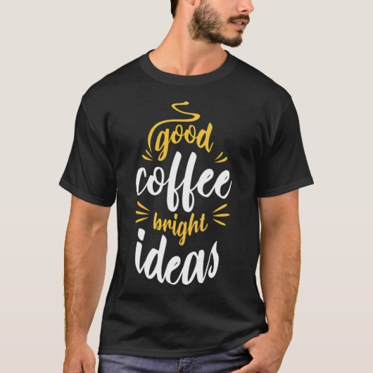 コーヒー好きな骨 Tシャツ (正面)
