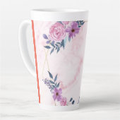 コーヒー好きに最適 | プレミアム品質セラミ カフェラテマグ (左アングル)