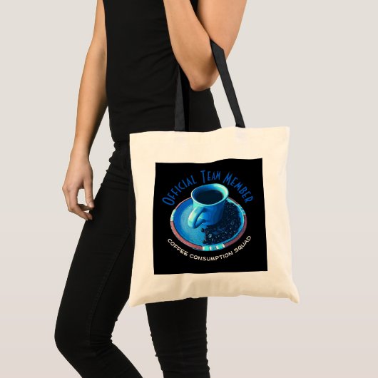 コーヒー好きのためのカスタムデザインTote Bag トートバッグ (正面(商品))