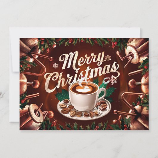 コーヒー好きのためのクリスマスカード#12 シーズンカード (正面)