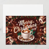 コーヒー好きのためのクリスマスカード#12 シーズンカード (正面/裏面)