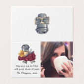 コーヒー好きのためのクリスマスチアの挨拶写真 (外部フラット)