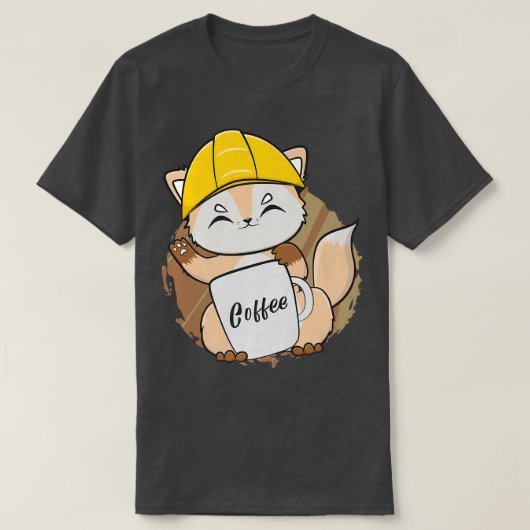 コーヒー好きのためのコーヒーと建築 Tシャツ (デザイン正面)