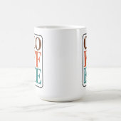 コーヒー好きのためのレトロコーヒーマグ コーヒーマグカップ (中央)