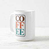 コーヒー好きのためのレトロコーヒーマグ コーヒーマグカップ (正面左)