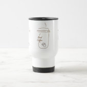 コーヒー好きのための可愛い落書きマグカップ トラベルマグ (中央)