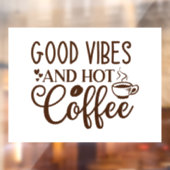 コーヒー好きのための心地よい癒しのデザイン ウィンドウサイン (シート2)