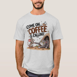 コーヒー好きのための面白いコーヒーハumor tシャツ