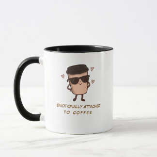 コーヒー好きのための面白いマグカップ "コーヒー依存症" マグカップ