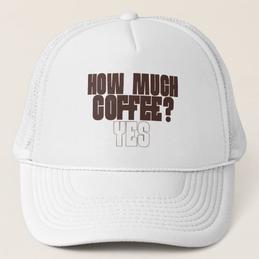 コーヒー好きのためのTシャツ – 「コーヒーは？」と聞かれたらイエス キャップ (正面)
