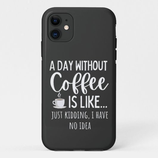 コーヒー好きのギフトおもしろいのない一日 Case-Mate iPhoneケース (裏面)