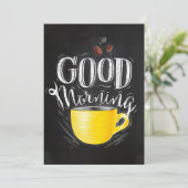 コーヒー好きのコーヒーおはよう サンキューカード (スタンド正面)