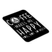 コーヒー好きのコーヒーが私を幸せにする マグネット (右側)