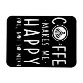 コーヒー好きのコーヒーが私を幸せにする マグネット (横)