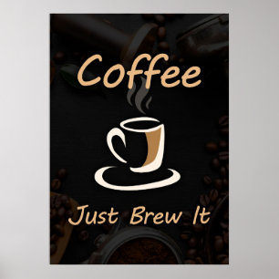 コーヒー好きのコーヒーだけで醸造 ポスター
