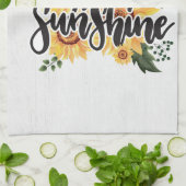 コーヒー好きのコーヒーと日差し キッチンタオル (折り畳み)