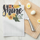 コーヒー好きのコーヒーと日差し キッチンタオル (四つ折り)