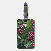 コーヒー好きのコーヒーツリー。 ラゲッジタグ (裏面縦)