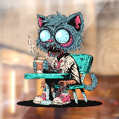 コーヒー好きのゾンビ猫 ウィンドウサイン (シート2)
